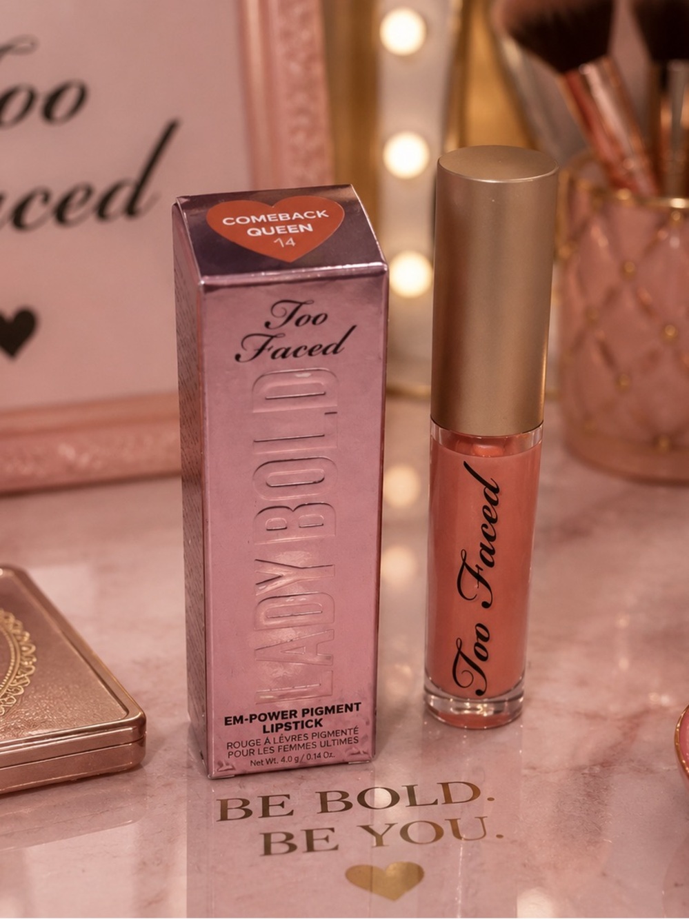 Too Faced Lip Duo Bundle: Lady Bold "Comeback Queen" & Mini Gloss "Naked Dolly"